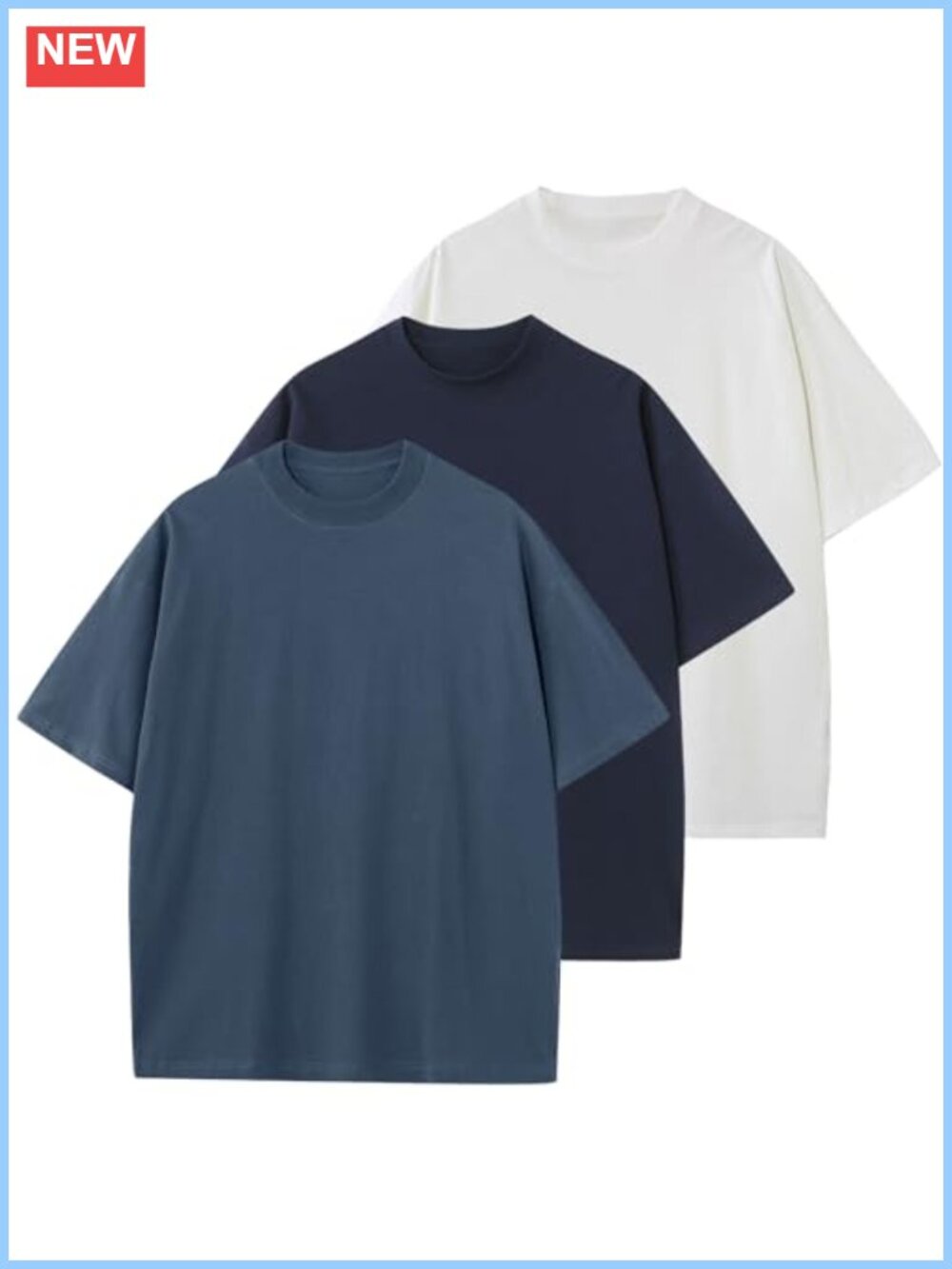Oversized Cotton Crew Neck Short Sleeve Unisex T-Shirt